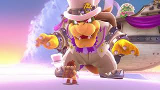 Super Mario Odyssey  Cloud Kingdom  Hat to Hat Combat Bowser Fight [upl. by Pauline735]