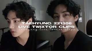 taehyung 221306 live vlive twixtor clips HD [upl. by Sirob]