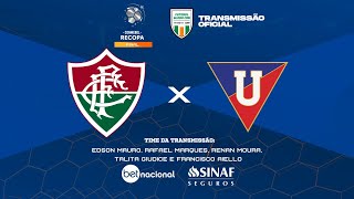 FLUMINENSE x LDU Ao Vivo TRANSMISSÃO OFICIAL Narração EDSON MAURO  Futebol Globo CBN [upl. by Matthias]