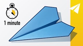 How to Fold an Easy Paper Airplane in 1 Minute 60 seconds — Flies Extremely Well [upl. by Vasya]