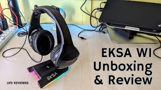 EKSA W1 Gaming Headset Stand RGB Aluminium Unboxing Setup amp Review  Best Budget Headphone Stand [upl. by Shayna]