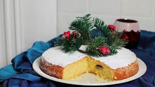 5 minutes Recipe 💯 greek moist cake with almonds  Vasilopita  GreekCuisine [upl. by Berthold18]