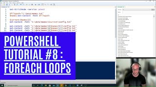 PowerShell Tutorial 8  ForEach Loops Beginners [upl. by Neelrak]