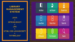 LIBRARY MANAGEMENT SYSTEM  Java Project  JPA  In Hindi  Spring Boot Project  Thymeleaf [upl. by Hagen99]