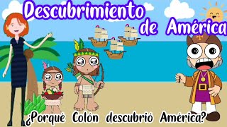 Descubrimiento de America para niños historia con animación [upl. by Accemahs]