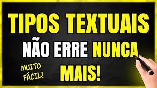 TIPOS TEXTUAIS O Guia DEFINITIVO Aprenda TUDO sobre Tipos Textuais em Minutos [upl. by Hutton]