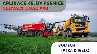 NEW 🔴 VERVAET Quad 550 🆕 s aplikátorem BOMECH  Aplikace kejdy do porostu 2024 [upl. by Ilhsa]