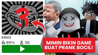 PRANK AKUBOCIL LAGI BUAT MM2 VERSI MIMIN DI ROBLOX MIMIN PRANK BUAT GAME LAGI [upl. by Mikel389]