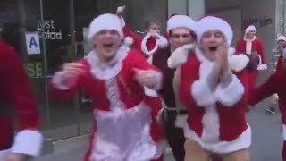 Alcohol banned in trains stations during SantaCon MTA [upl. by Colas780]