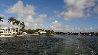 Fort Lauderdale  Intracoastal Waterway by Boat Crown Princess Excursion [upl. by Aleron]