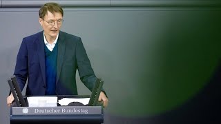 Lauterbach plädiert im Bundestag für allgemeine Impfpflicht [upl. by Rockie95]