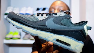 Nike Air Max Terrascape 90 Anthracite Grey On Foot Sneaker Review Sustainable Schopes 023 DH2973 001 [upl. by Fridell]