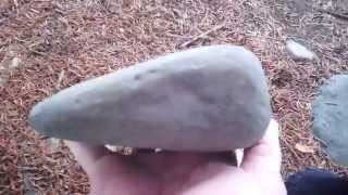 Ancient Native American stone tools artifacts how to identify Hand Stone Axe ax [upl. by Lesde]