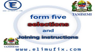 form five selection 2024 to 2025 tamisemi  waliochaguliwa kidato cha tano na vyuo 20242025 [upl. by Clyde]