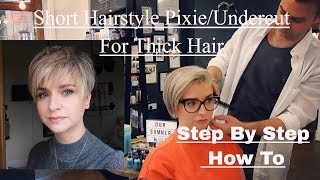 Short Hairstyle For Ladies With Thick Short Hair Hallstyling [upl. by Alleyne450]