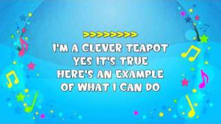 Im a Little Teapot  Sing A Long  Action Song  Nursery Rhyme  KiddieOK [upl. by Epilef]