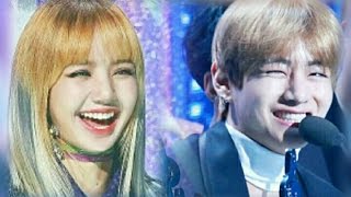 BTS V AND BLACKPINK LISA AT GAON CHART AWARDS  TAELICE [upl. by Edina]