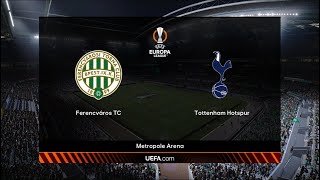 Ferencvaros vs Tottenham  UEFA Champions League  PES 2021  PC Gameplay  4K [upl. by Tamaru239]