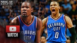 Russell Westbrook amp Kevin Durant Full Highlights at Magic 20151030  91 Pts Total [upl. by Wardle]