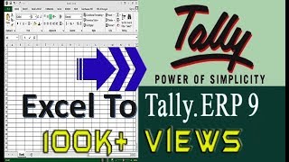 How to Import Data from Excel To Tally ERP 9 [upl. by Esiuqcaj209]