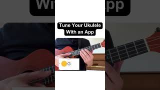 How to Tune Your Ukulele With an App shorts [upl. by Akcimat92]