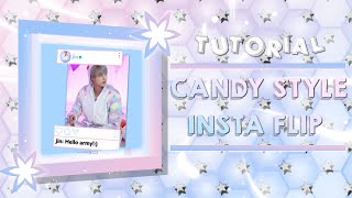 CANDY STYLE 3D INSTAGRAM FLIP  ALIGHT MOTION TUTORIAL 💜 [upl. by Anahcra]