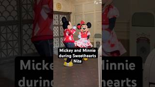 Cute Mickey and Minnie during Sweethearts Nite  Disneyland [upl. by Goldston]