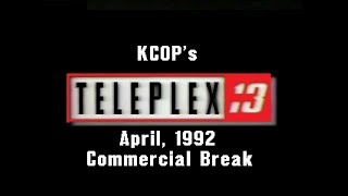 KCOPs Teleplex 13 1990 April 1992 Commercial Break [upl. by Arol]