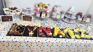 Buffet danniversaire pour une jeune fille de 12 ans [upl. by Wennerholn]