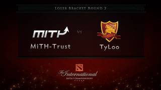 MiTH vs TyLoo  Loser Bracket Rd 2  Dota 2 International  No Commentary [upl. by Sibyl]