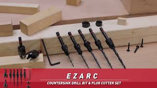 100 Useful Woodworking Tutorial EZARC Countersink Drill Bit Set [upl. by Hamrnand656]