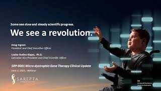 Webinar SRP9001 MicroDystrophin Gene Therapy Clinical Update June 2021 [upl. by Onailime]