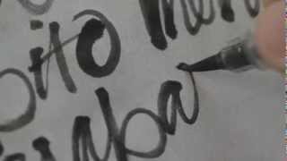 Oriol Miró Brush Calligraphy [upl. by Odnomor]