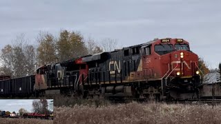 Empty Dimensional Load CN 301 Komoka Ontario Canada November 1 2024 [upl. by Richart644]