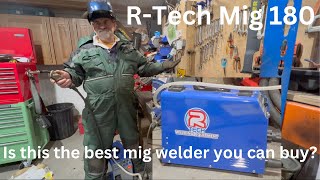 RTech Mig180 Mig Welder  wire change tutorial amp welding incredibly accurate box section 90° angles [upl. by Enelcaj]