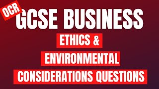 OCR Paper 2 Ethics and Environmental Considerations Questions amp Answers [upl. by Ijok82]