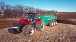 Star Rock Farms Winter Manure Hauling [upl. by Neladgam]