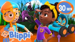 Road Trip On A Bug Adventure  Blippi and Meekah Podcast  Blippi Wonders Educational Videos [upl. by Litt]