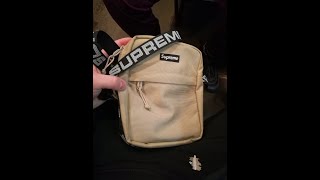 Supreme shoulder bag ss18 unboxing распаковка legit check [upl. by Guido733]