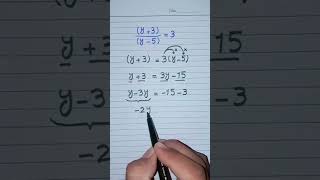 Algebraic Solution of y33y5 in math educational educationist mathematicsteacher [upl. by Anelhtac]