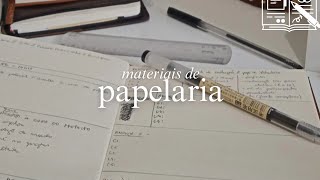 meus novos materiais de papelaria  papéis de scrapbook e adesivos shopee [upl. by Htyderem]