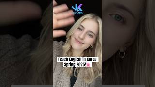 Spring App Deadline is November 24th🌸 Kolaris KolarisRecruitment Hagwon livingabroad Korea [upl. by Ilrahc]