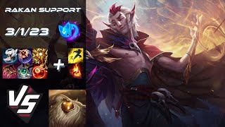 SUPPORT Rakan vs Bard  NA Challenger Patch 1422 [upl. by Peterus]