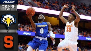 Morehead State vs Syracuse Condensed Game  201819 ACC Basketball [upl. by Aizat]