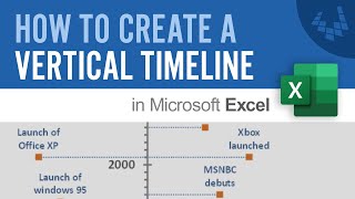 How to Create a Vertical Timeline in Excel [upl. by Lammond719]