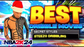 THE 1 STEEZO GLITCHY EYESO DRIBBLE SIGS FOR BUILDS ABOVE 65 IN NBA 2K24 FULL BREAKDOWN [upl. by Adnalor]