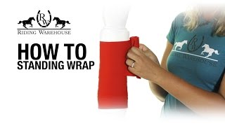 How To Apply Equine Standing Wrap Bandages [upl. by Melisandra973]