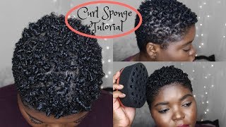 STYLING TWA WITH A CURL SPONGE 5 MIN COILS [upl. by Suivatna523]