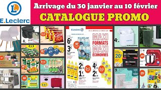 catalogue LECLERC du 30 janvier ✅ Arrivage du jour Maxi formats Maxi économies 🔥 Promos deals pub [upl. by Atteuqram527]