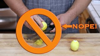 How to Properly Zest A Lemon amp Other Citrus Fruit [upl. by Aivonas]